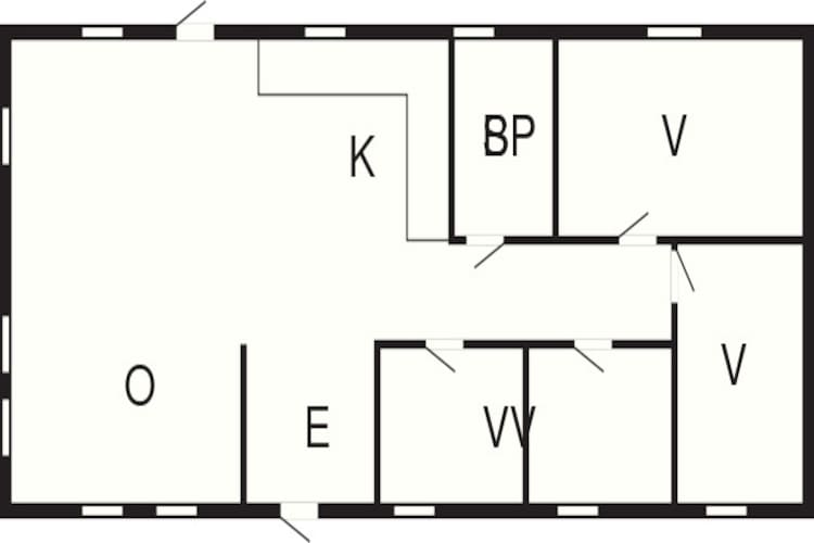 6 persoons vakantie huis in Löttorp-Plattegrond