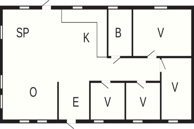 6 persoons vakantie huis in Löttorp-Plattegrond