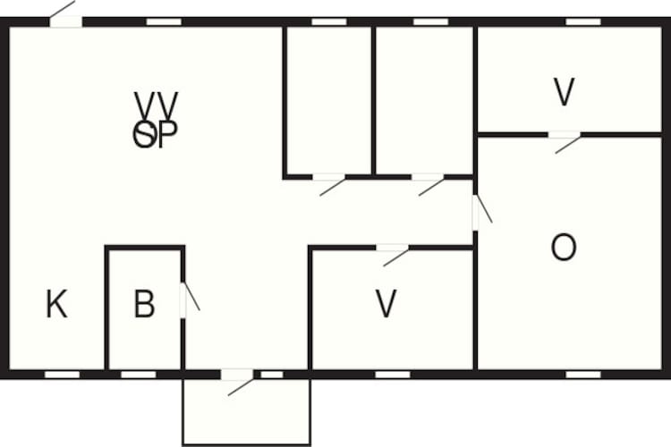 Maison de vacances pour 7 a Hagby-By Traum-Plan d'étage