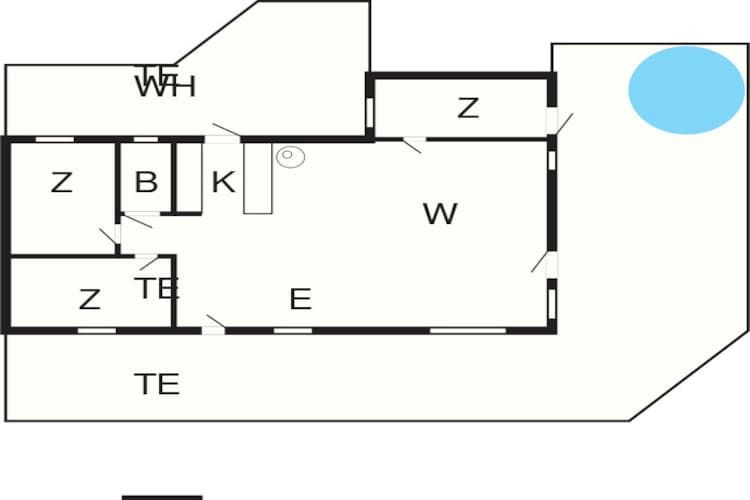 6 Personen Ferienhaus in Ebeltoft-By Traum - Grundriss