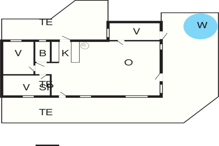 6 Personen Ferienhaus in Ebeltoft-By Traum - Grundriss