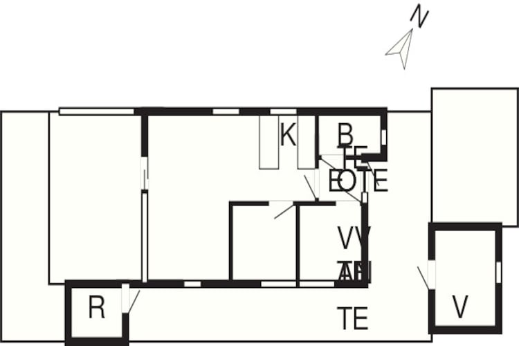 6 persoons vakantie huis in Karrebæksminde-Plattegrond