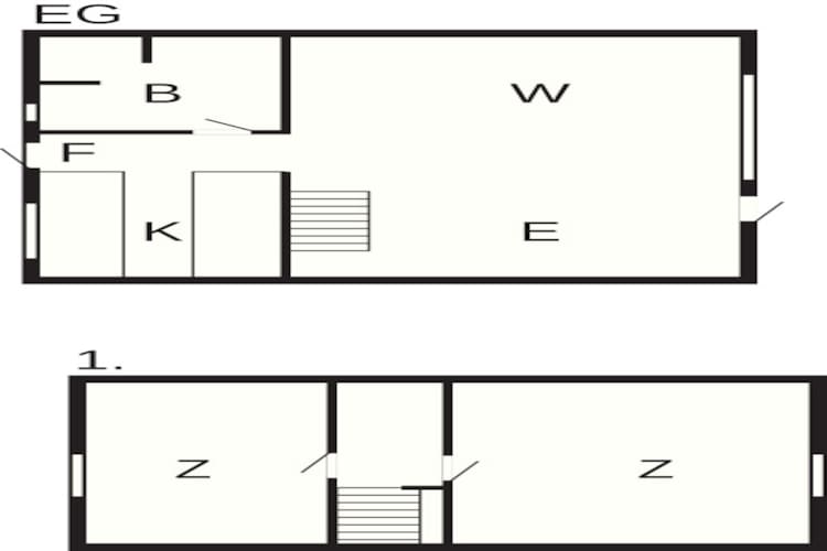 Kust ontsnapping in Gedser -- By Traum Ferienwohnungen-Plattegrond
