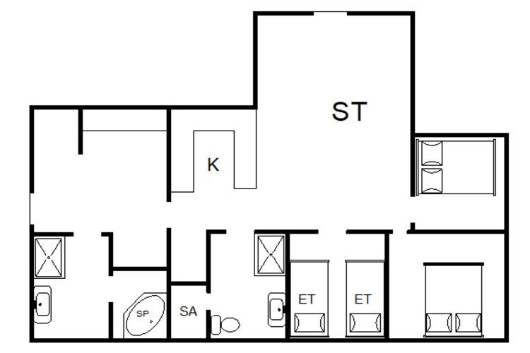 8 persoons vakantie huis in Nørre Nebel-By Traum-Plattegrond