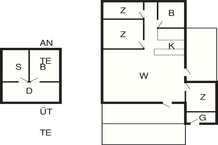 Gezellig huisje nabij Blokhus -- By Traum Ferienwohnungen-Plattegrond
