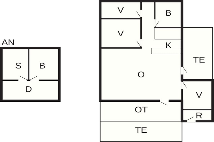 Gezellig huisje nabij Blokhus -- By Traum Ferienwohnungen-Plattegrond