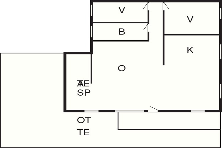 5 persoons vakantie huis in Fårvang-By Traum-Plattegrond