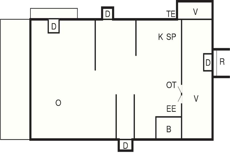 Maison de vacances pour 4 a Hals-By Traum - Plan