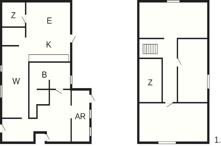 Gezellig vakantiehuis vlakbij het meer - Plattegrond