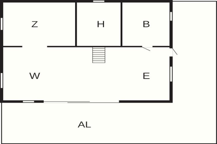 Hut aan het meer met panoramisch uitzicht - Plattegrond