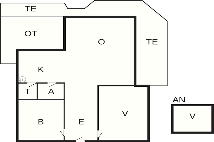 Maison de vacances pour 7 a Lemvig-By Traum - Plan