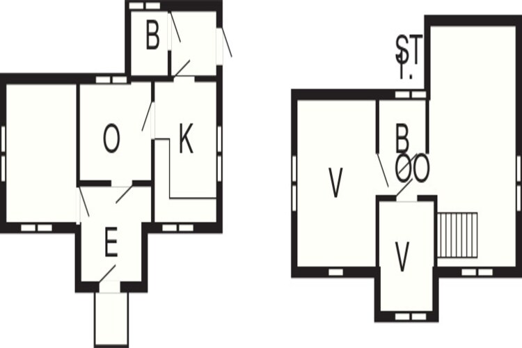 Charmante cottage op het platteland in Bohuslän - Plattegrond