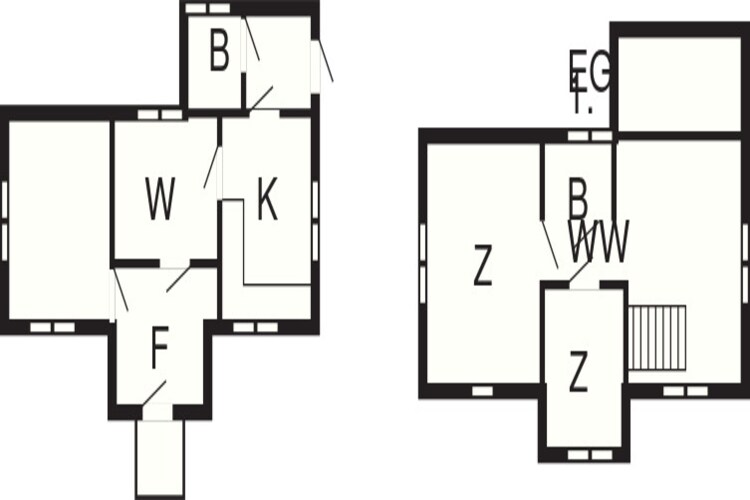 Charmante cottage op het platteland in Bohuslän - Plattegrond