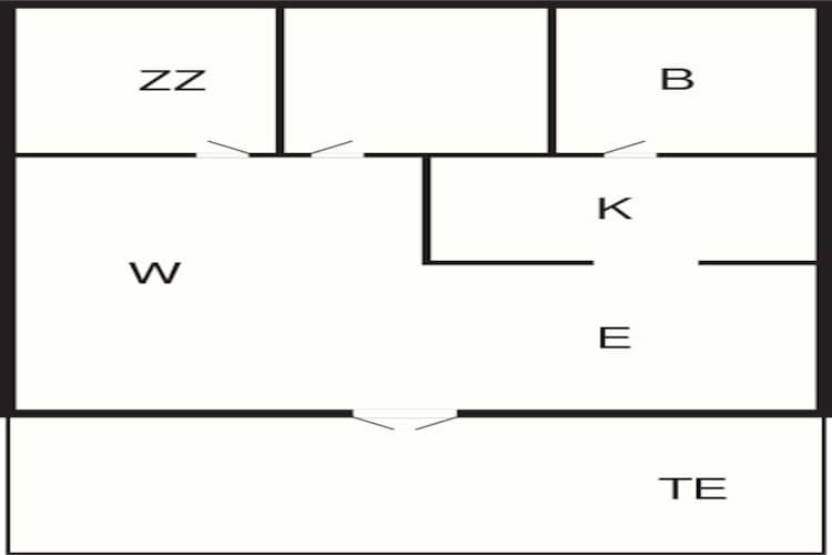 Maison de vacances pour 3 a Ringkøbing - Plan