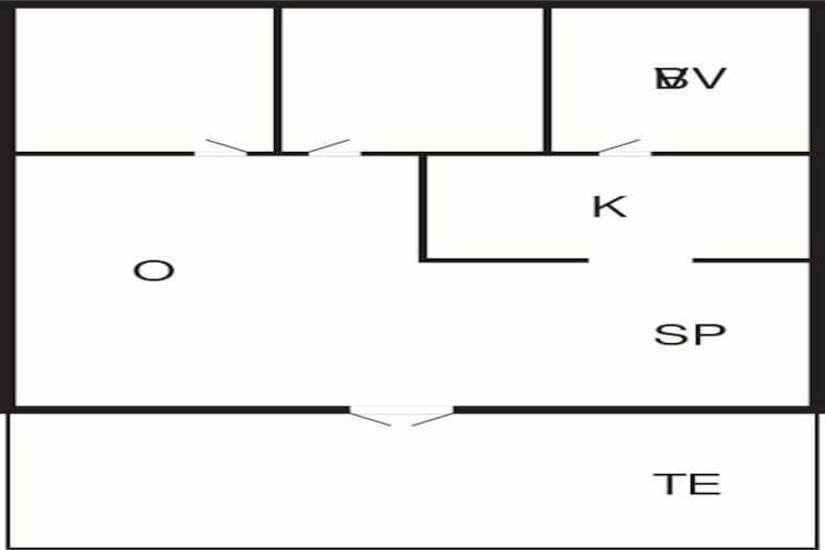 Maison de vacances pour 3 a Ringkøbing - Plan