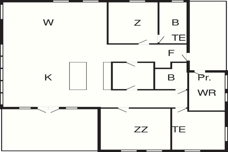 6 persoons vakantie huis in Væggerløse-By Traum - Plattegrond