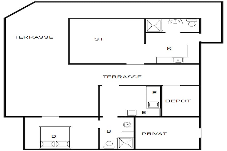 4 persoons vakantie huis in Fanø-By Traum-Plattegrond