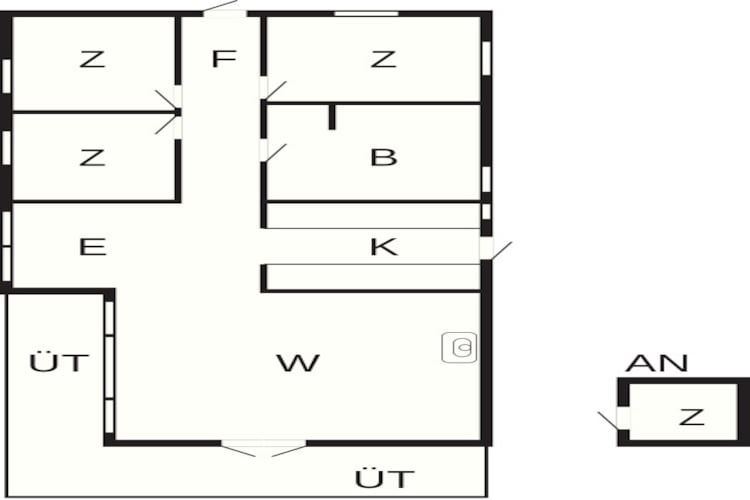 6 persoons vakantie huis in Ebeltoft-By Traum - Plattegrond