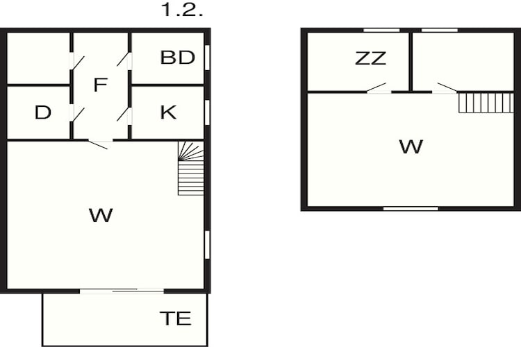 Maison de vacances pour 4 a HARDBAKKE-By Traum - Plan