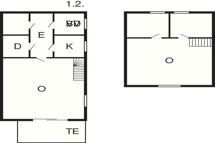 Maison de vacances pour 4 a HARDBAKKE-By Traum - Plan