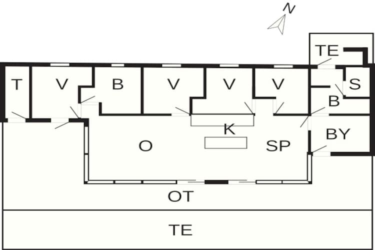 8 persoons vakantie huis in Knebel-By Traum-Plattegrond