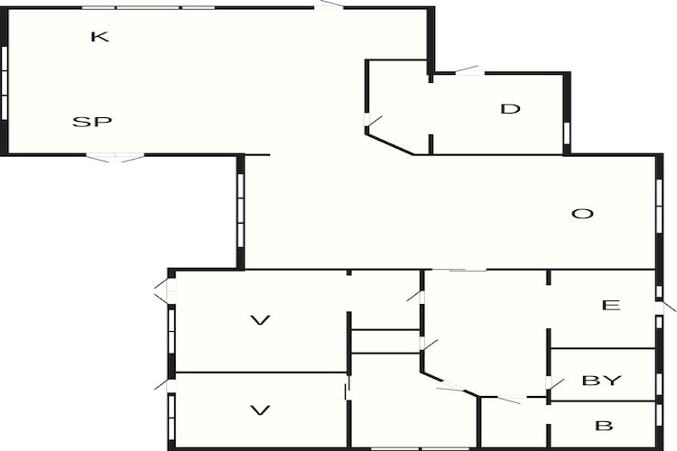 7 persoons vakantie huis in Glesborg - Plattegrond