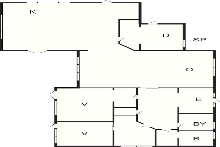 7 persoons vakantie huis in Glesborg - Plattegrond