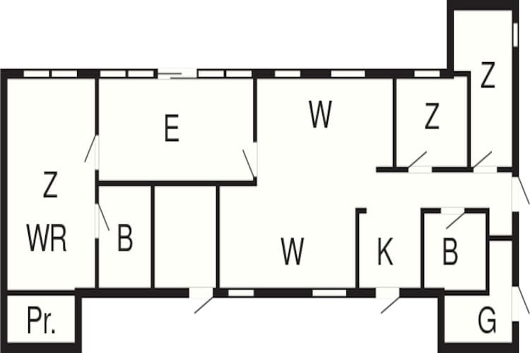 8 persoons vakantie huis in Jerup-Plattegrond