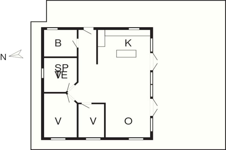 6 person holiday home in Kolding-Floor plan