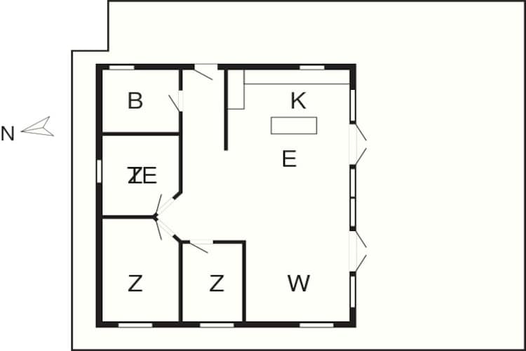 6 person holiday home in Kolding-Floor plan