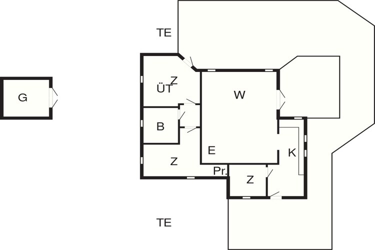 6 persoons vakantie huis in Børkop-By Traum-Plattegrond