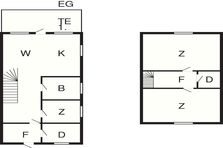 Maison de vacances pour 6 a Brekstad-By Traum-Plan d'étage