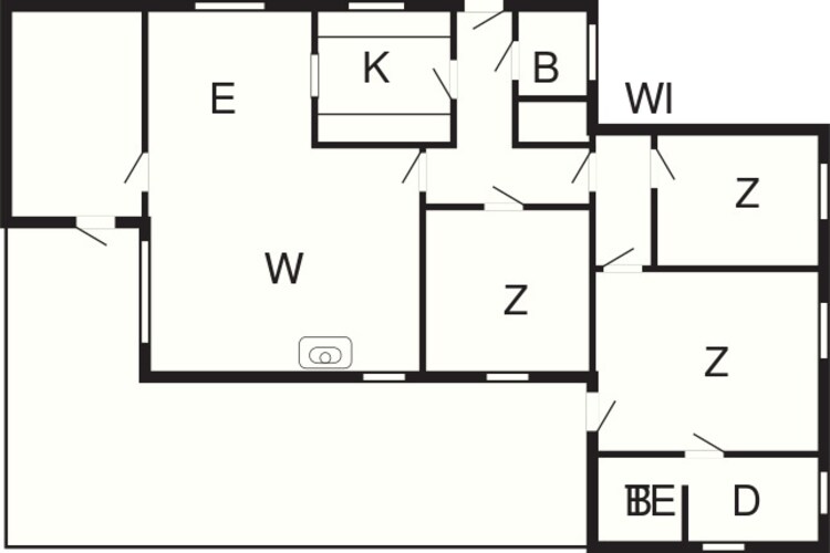 4 persoons vakantie huis in Ans By-By Traum-Plattegrond