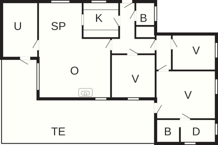 4 persoons vakantie huis in Ans By-By Traum-Plattegrond
