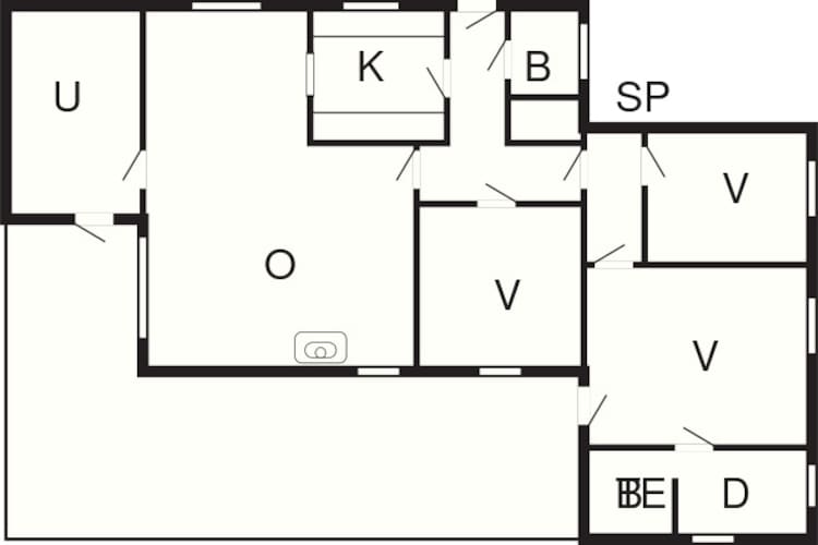 Maison de vacances pour 4 a Ans By-By Traum - Plan