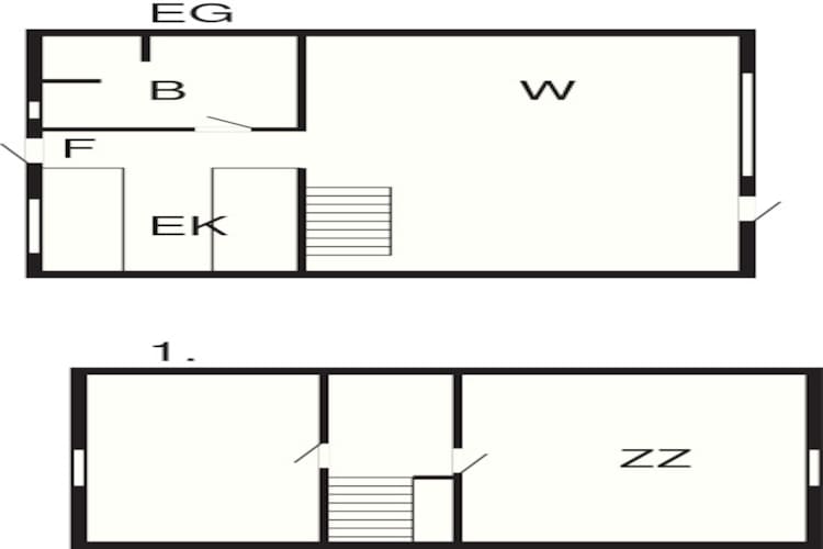 Modern vakantiehuis in Gedser - Plattegrond