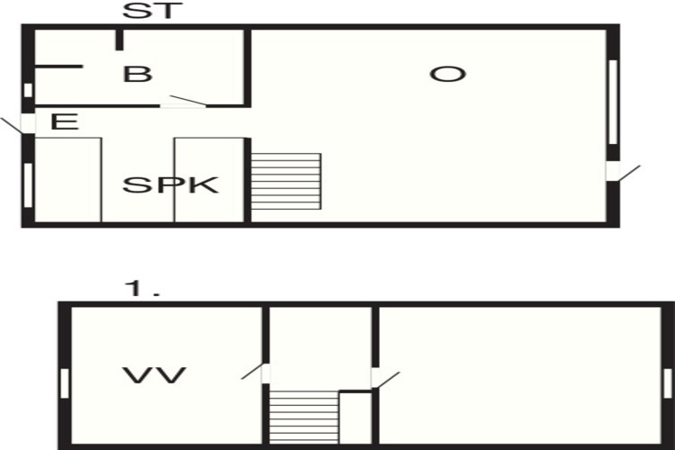 Modern vakantiehuis in Gedser - Plattegrond