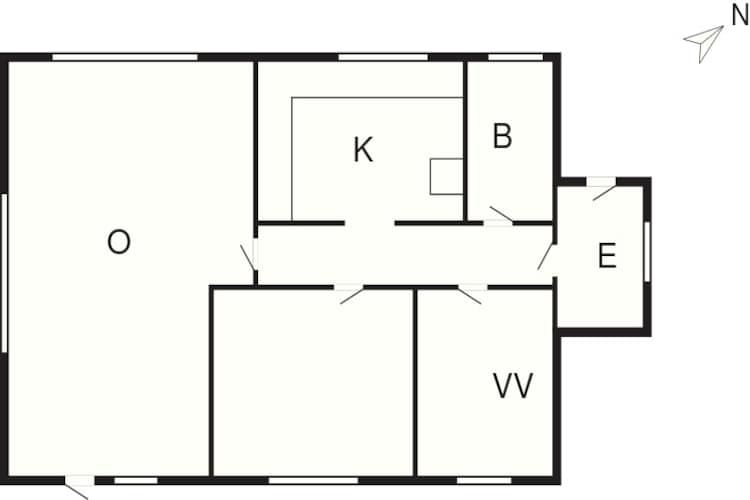 4 persoons vakantie huis in Frøstrup-Plattegrond