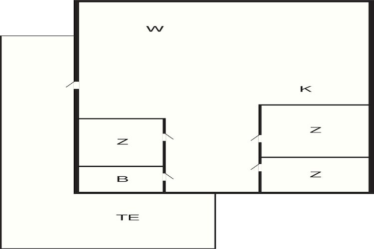 6 Personen Ferienhaus in Roslev-By Traum-Grundriss