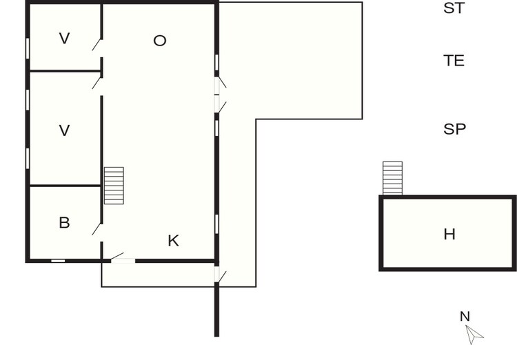 6 persoons vakantie huis in Løgstør-By Traum-Plattegrond