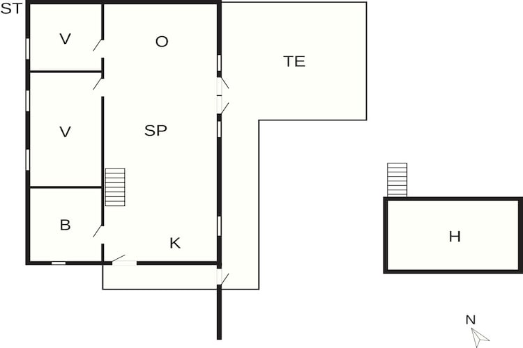 6 persoons vakantie huis in Løgstør-By Traum-Plattegrond