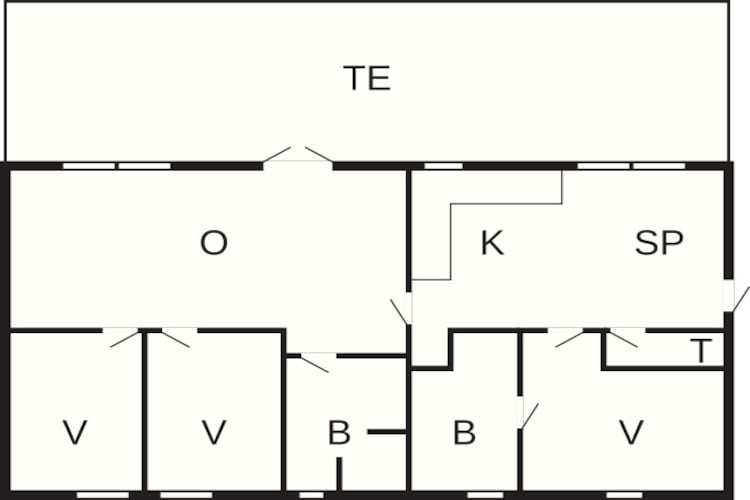 6 persoons vakantie huis in Stege-Plattegrond