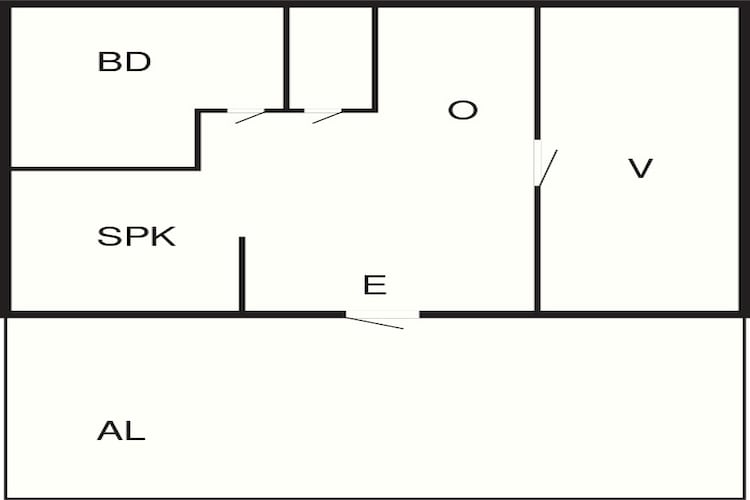 Cottage confortable près de la plage à Ahus - Plan