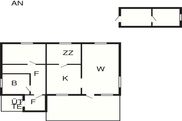 Maison de vacances pour 7 a Rossfjordstraumen-Plan d'étage