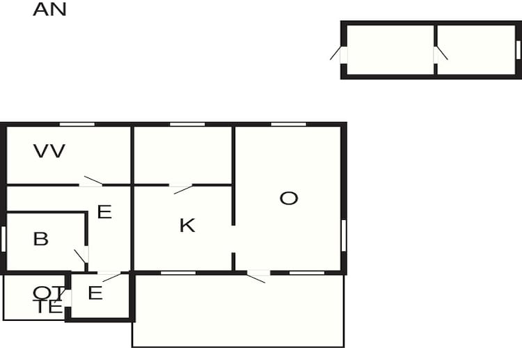 Maison de vacances pour 7 a Rossfjordstraumen-Plan d'étage
