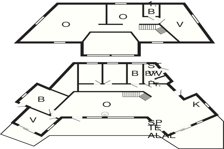 10 Personen Ferienhaus in Bua-Grundriss