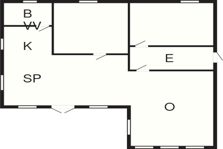 4 person holiday home in Aabenraa-By Traum - Floor plan