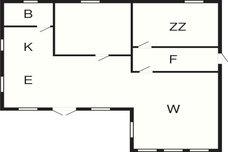 4 person holiday home in Aabenraa-By Traum - Floor plan