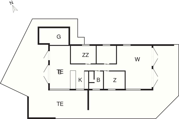 6 persoons vakantie huis in Saltum-By Traum-Plattegrond
