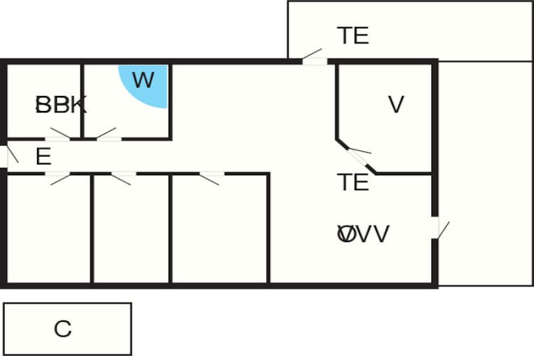 9 Personen Ferienhaus in Humble-By Traum-Grundriss